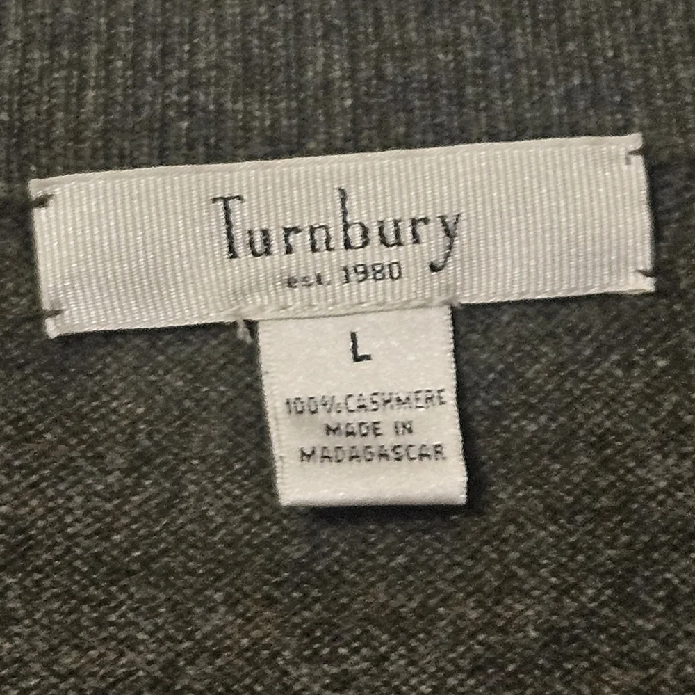 Turnbury 100% Cashmere EUC Size Large